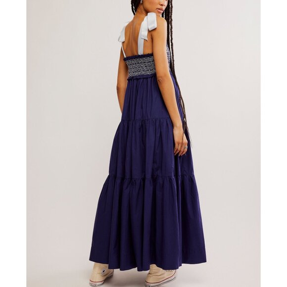 Free People Navy Maxi Dress - Picture 3 of 6